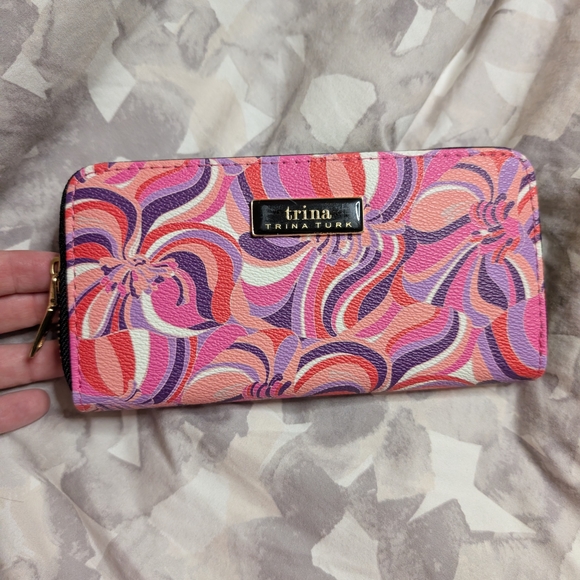 Trina Tirk Pink and Purple Women's Wallet - Picture 4 of 6